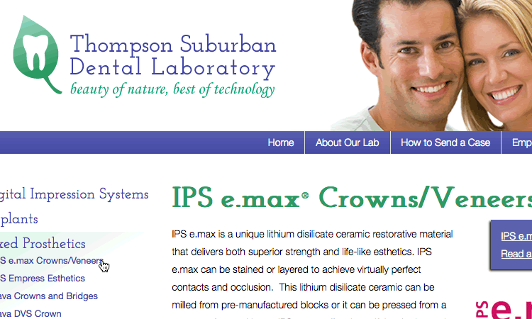 Thompson Suburban web design